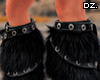 D. Tammy Black Fur Boots