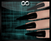 ∞ | Dainty Black Nails