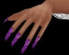 Pretty Purple Nail Hands