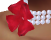 Rose Red Bow Choker