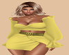 Yellow Split Dress