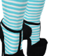 Wonderland Blue Socks