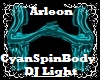 Cyan Spin Body DJ Light