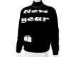 New year black hoodie