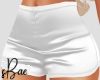 SB| White Satin Shorts