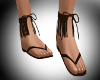 Brown Fringe Sandals