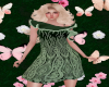 e_emerald frill dress