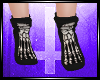 Black Bones Feet Socks