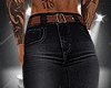 JEANS- BROWN LEATHER