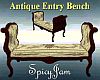 Antq BedEnd Bench CrmPpl