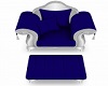 Silver & Blue Chair