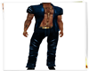 Blauer Anzug ohne shirt
