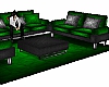 Green / Gray Couch Set
