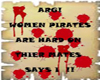 Women Pirate Sign