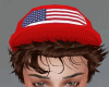 America Cap+Hair  brown