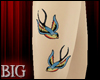 [B] Swallow Leg TAttoo