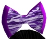 Girls Purple Camo Bow