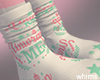 Pink Christmas Socks