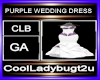 PURPLE WEDDING DRESS