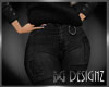 [BGD]Patch Jeans-Black