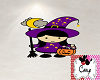 Cute Hallowen Witch Deco
