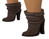 BROWN HEELED BOOTS