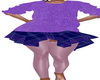 Plaid Skirt Purple Sweat