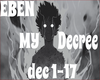 EBEN - My Decree