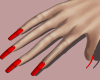 realistic hand / red