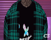 Teal Plaid Button Up