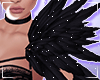 !P Black+Glitter Feather