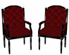  Chairs red/black FIERA
