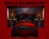 Black & Red Aquatic Bed