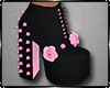Black Pink Spike Shoes