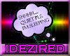 sleeping sign - purple