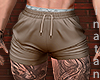 Brown Muscle Shorts.