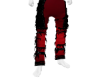 red darck pants