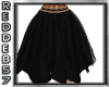Boho Black Flirty Skirt