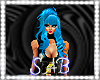 sexy hair , Shiny blue