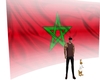 morocco  flag animated
