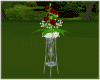 Roses on Pedestal Red