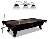 Brown Pole Table