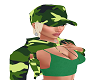 green sexy army hat