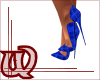 Sexy heels blue squares