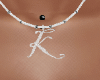 Necklace Letter K