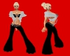 (1M) Blk wide flare hips