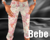 Pink Flowered Capris 