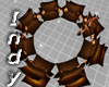 ~IK~BrownGold Sit Pillow