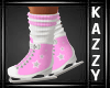 }KC{ Pink/Wht Ice Skates