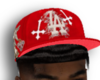 LA fitted cap | red